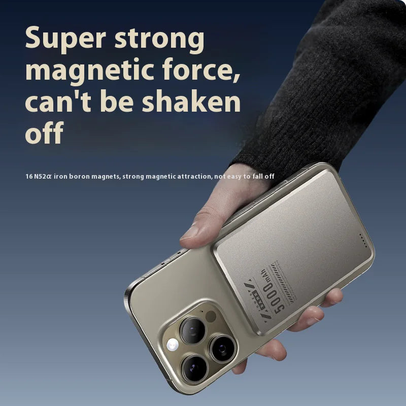 Magnetic Wireless Power Bank – Ultra Slim 2-in-1 Charger